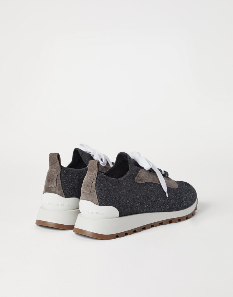 BRUNELLO CUCINELLI WOMEN'S VOLCANO LACE UP LEATHER SNEAKERS