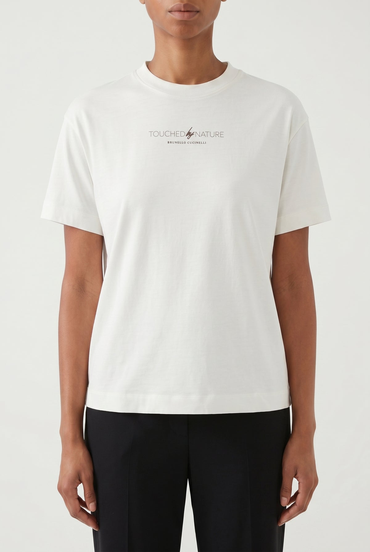 BRUNELLO CUCINELLI WOMEN'S WHITE RELAXED COTTON SHIRT