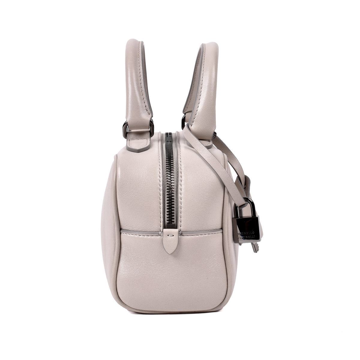 BRUNELLO CUCINELLI WOMEN'S LIGHT BEIGE LEATHER BAG