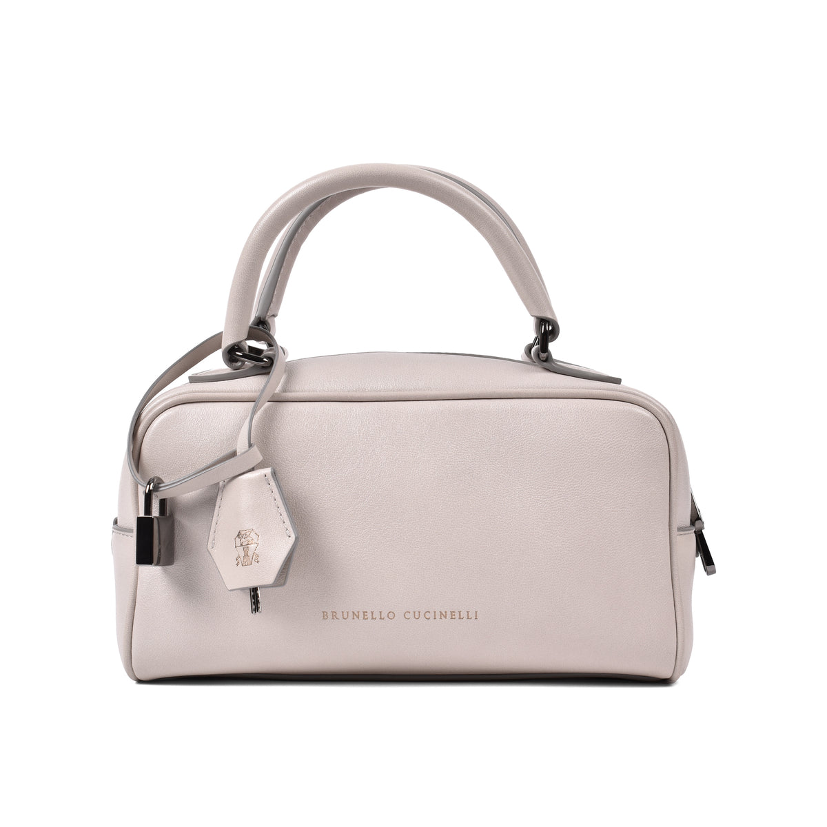 BRUNELLO CUCINELLI WOMEN'S LIGHT BEIGE LEATHER BAG
