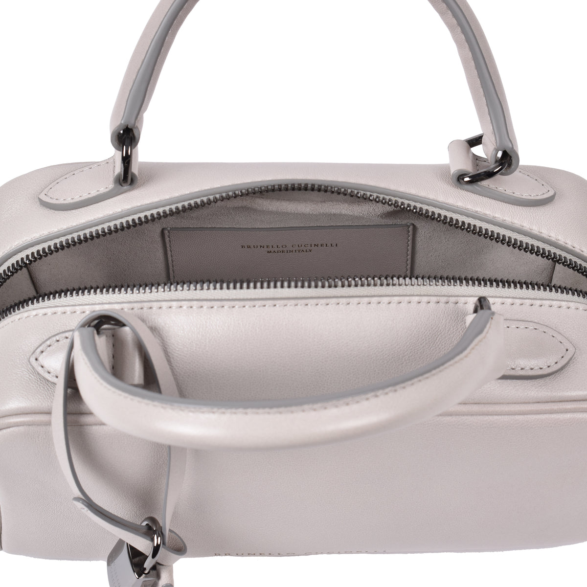 BRUNELLO CUCINELLI WOMEN'S LIGHT BEIGE LEATHER BAG