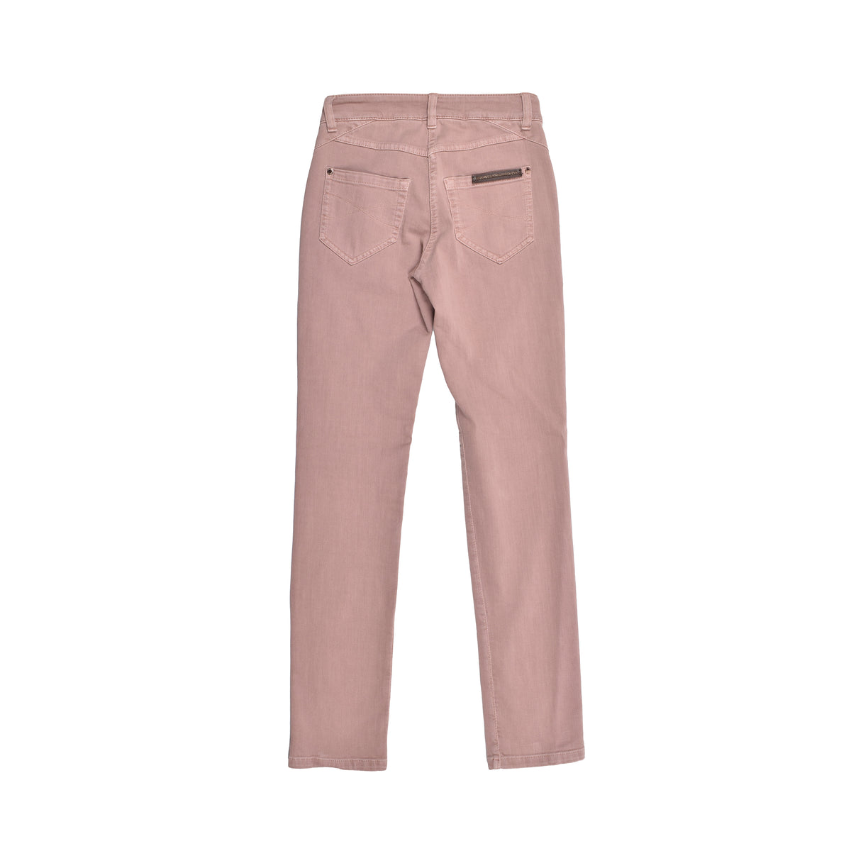 BRUNELLO CUCINELLI WOMEN'S PINK SAND DENIM TROUSERS