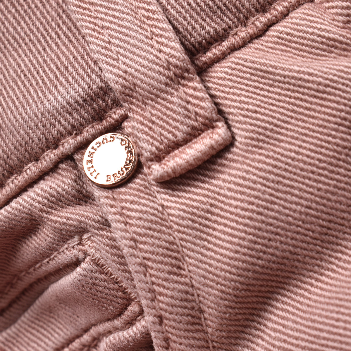 BRUNELLO CUCINELLI WOMEN'S PINK SAND DENIM TROUSERS