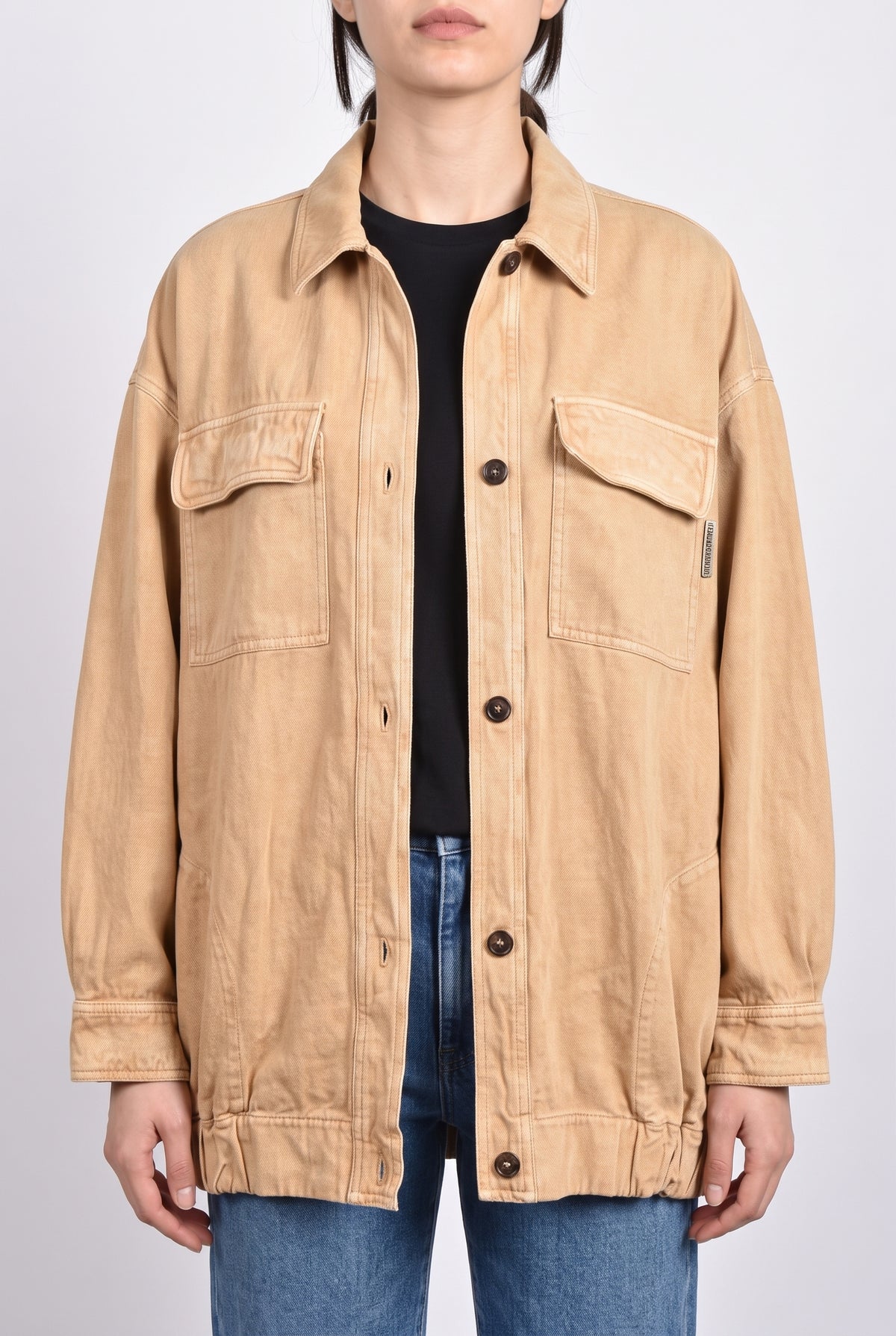 BRUNELLO CUCINELLI WOMEN'S BEIGE LINEN COTTON JACKET