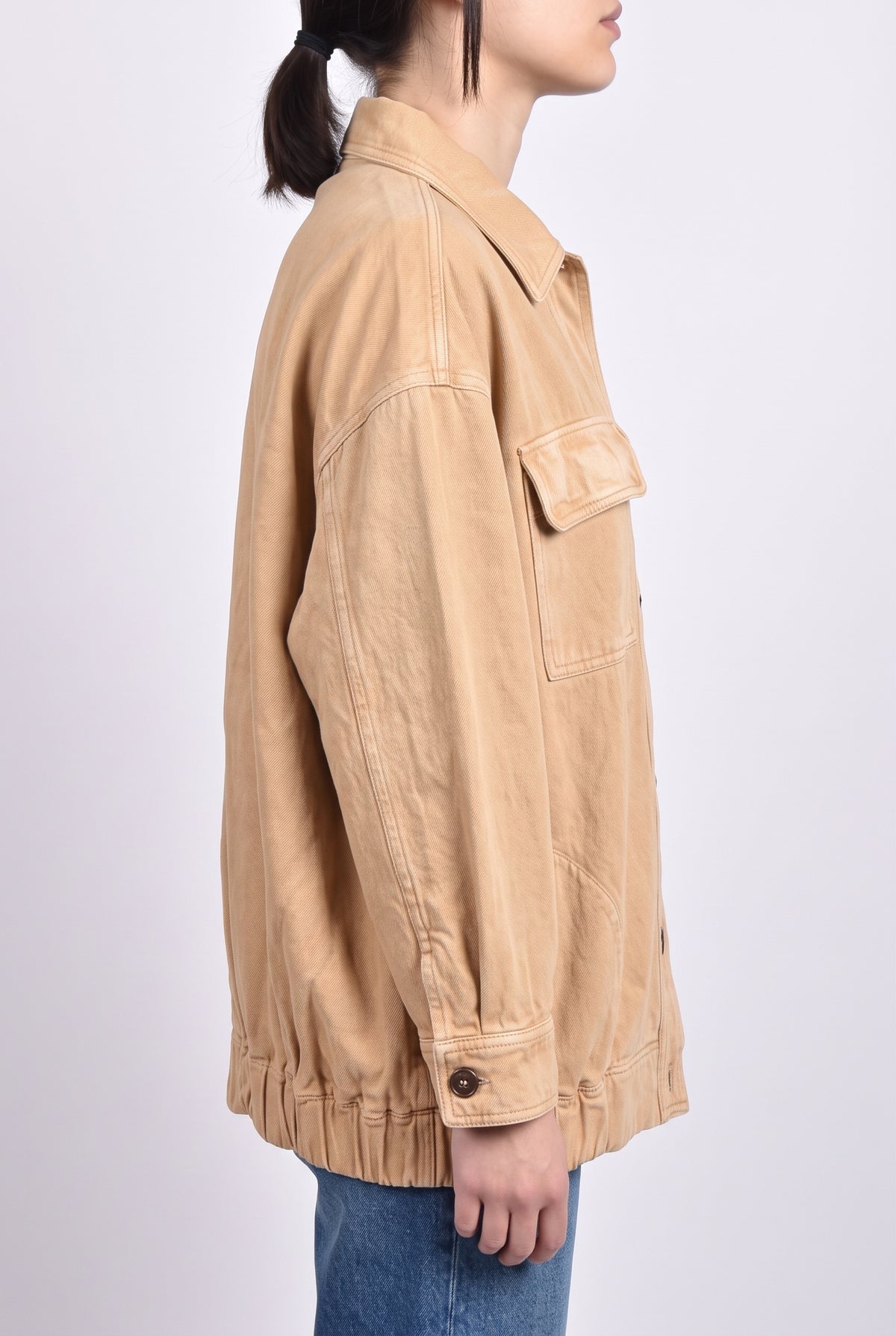 BRUNELLO CUCINELLI WOMEN'S BEIGE LINEN COTTON JACKET