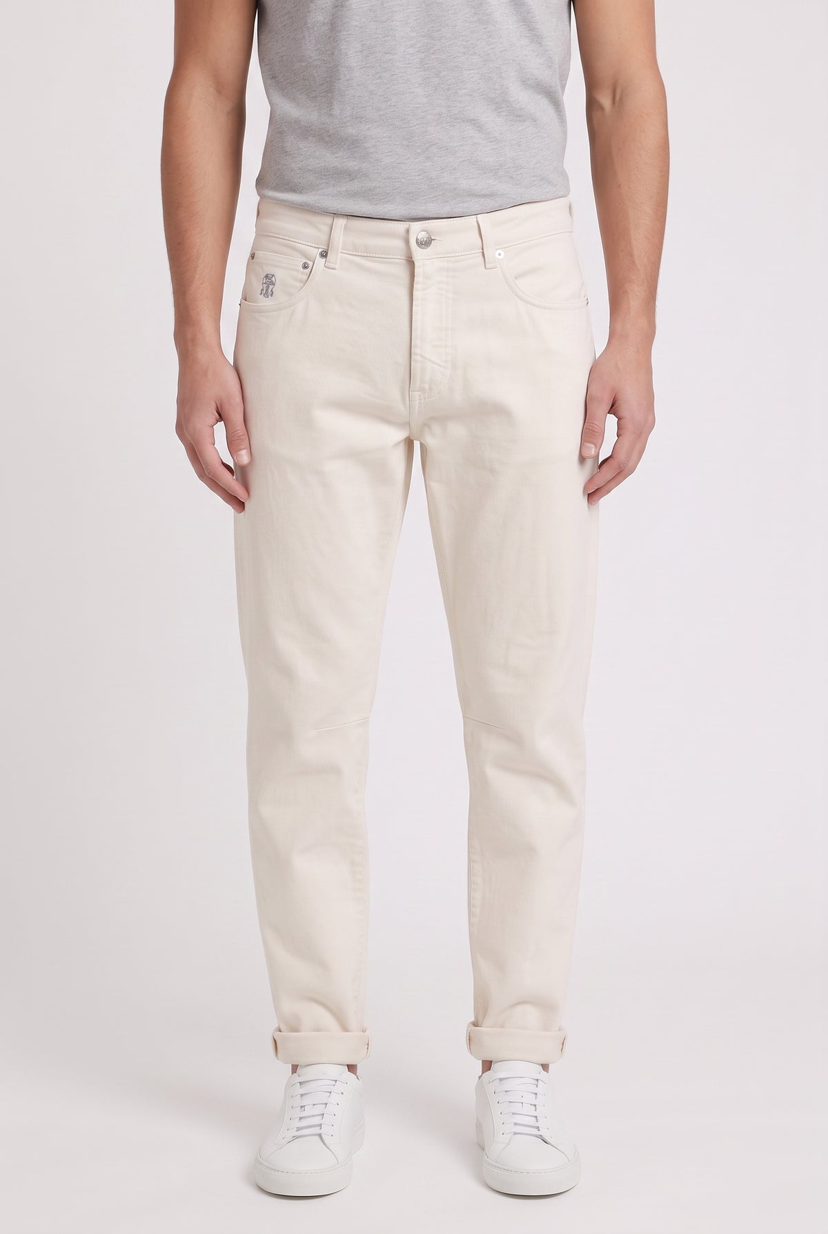 BRUNELLO CUCINELLI MEN'S LEISURE FIT 5 POCKET DENIM JEAN PANTS NWT