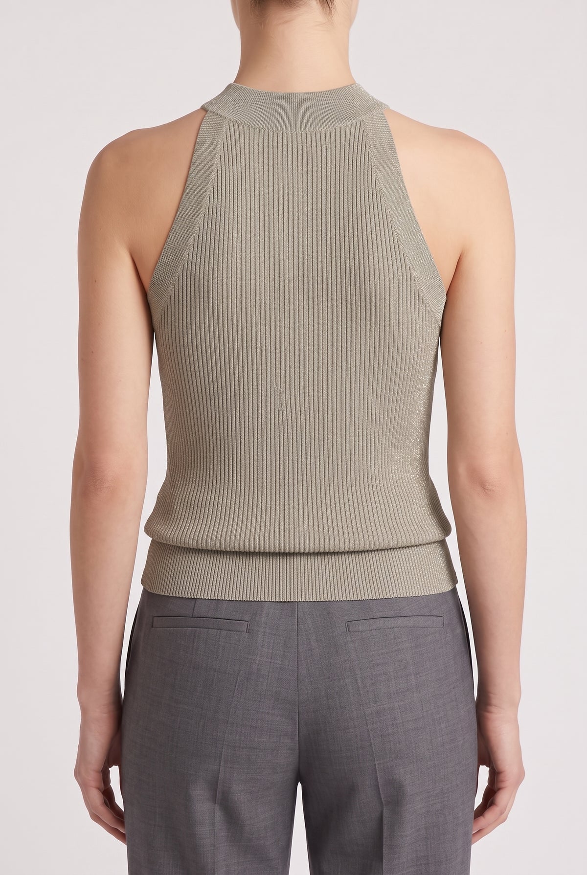 BRUNELLO CUCINELLI WOMEN'S LIGHT GREEN CASHMERE TANK TOP