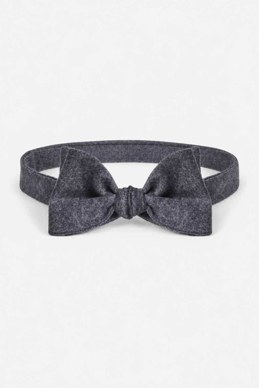 BRUNELLO CUCINELLI MEN'S DARK GREY WOOL BOWTIE