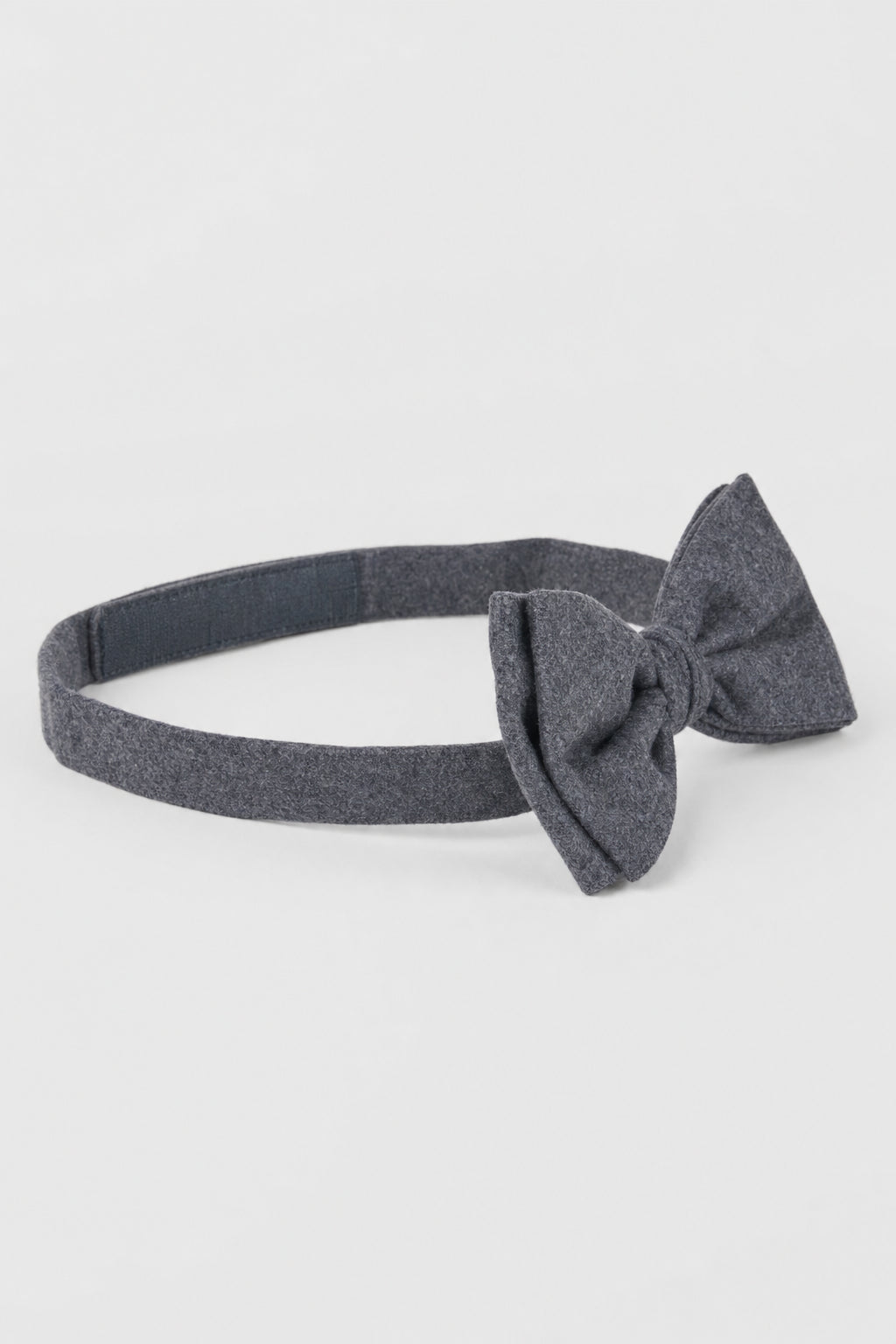 BRUNELLO CUCINELLI MEN'S DARK GREY WOOL BOWTIE