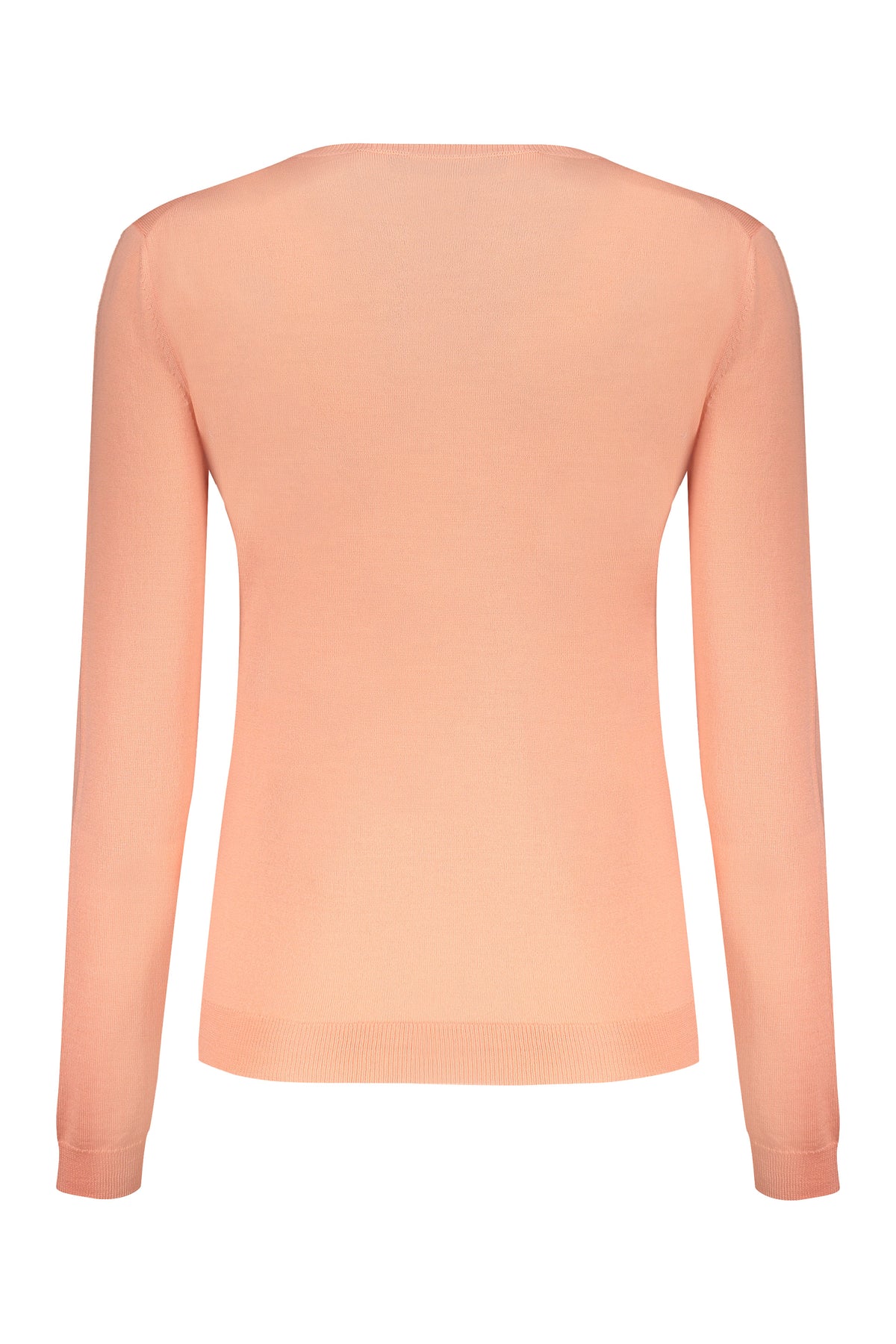 VALENTINO WOMEN'S CORAL WOOL CREWNECK SWEATER