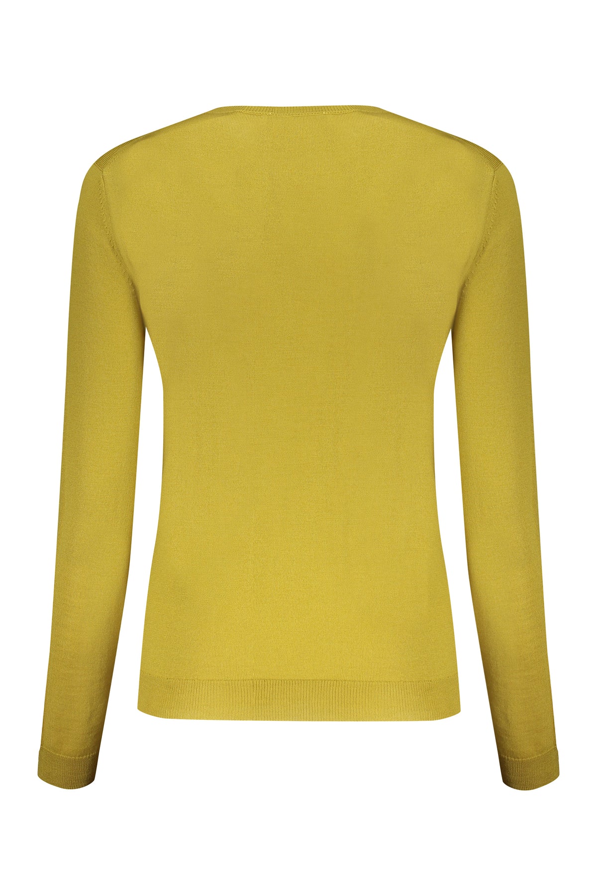 VALENTINO WOMEN'S YELLOW WOOL CREWNECK SWEATER