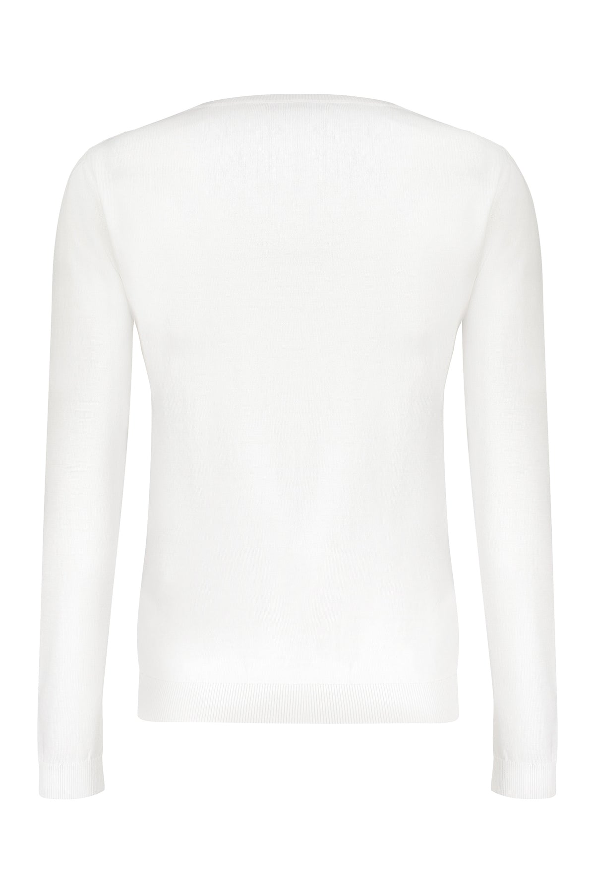 VALENTINO WOMEN'S WHITE COTTON LOGO SWEATER
