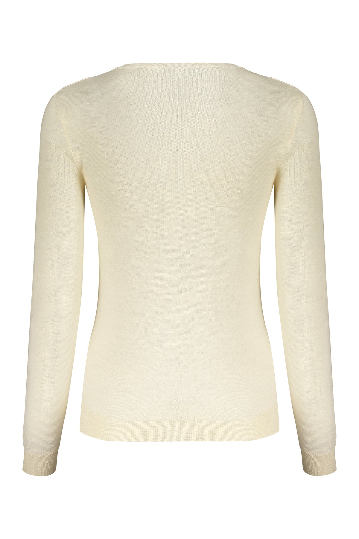VALENTINO WOMEN'S IVORY WOOL CREWNECK SWEATER