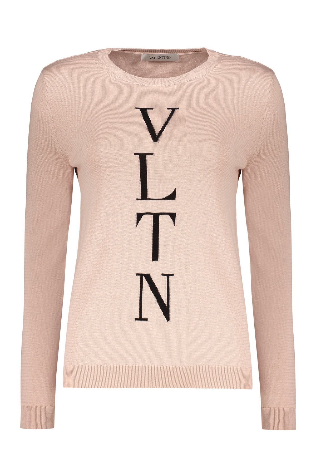 VALENTINO WOMEN'S LIGHT PINK COTTON SWEATER