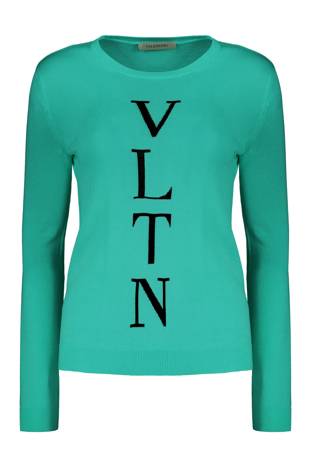 VALENTINO WOMEN'S GREEN COTTON BLEND SWEATER