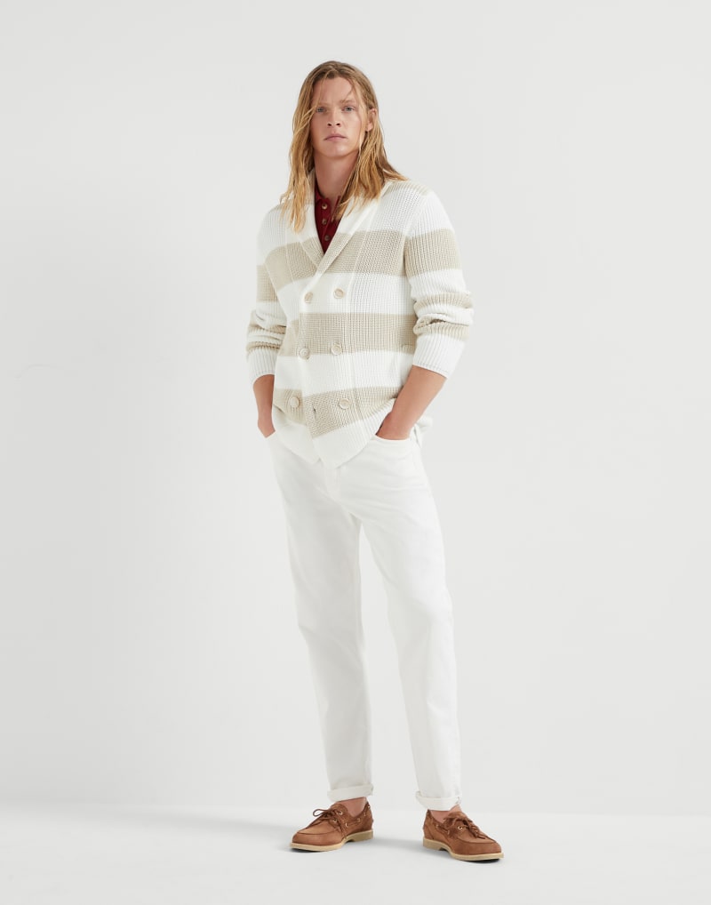 BRUNELLO CUCINELLI MEN'S CHERRY SHORT SLEEVE KNIT SWEATER
