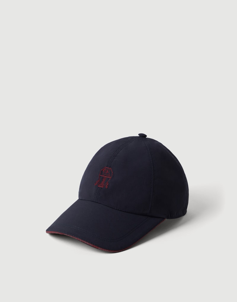 BRUNELLO CUCINELLI MEN'S OCEAN BLUE BASEBALL CAP