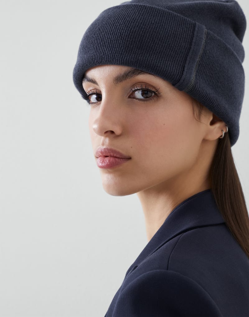 BRUNELLO CUCINELLI WOMEN'S NIGHT WOOL KNIT HAT