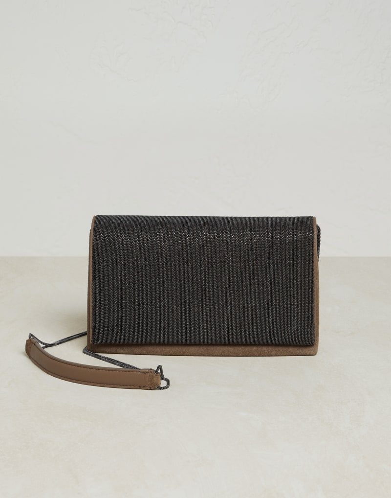 BRUNELLO CUCINELLI WOMEN'S NEW ICE LEATHER SHOULDER BAG