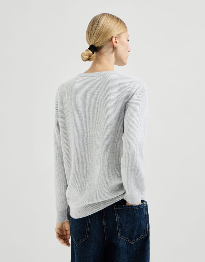 BRUNELLO CUCINELLI WOMEN'S PEBBLE WOOL CREWNECK SWEATER