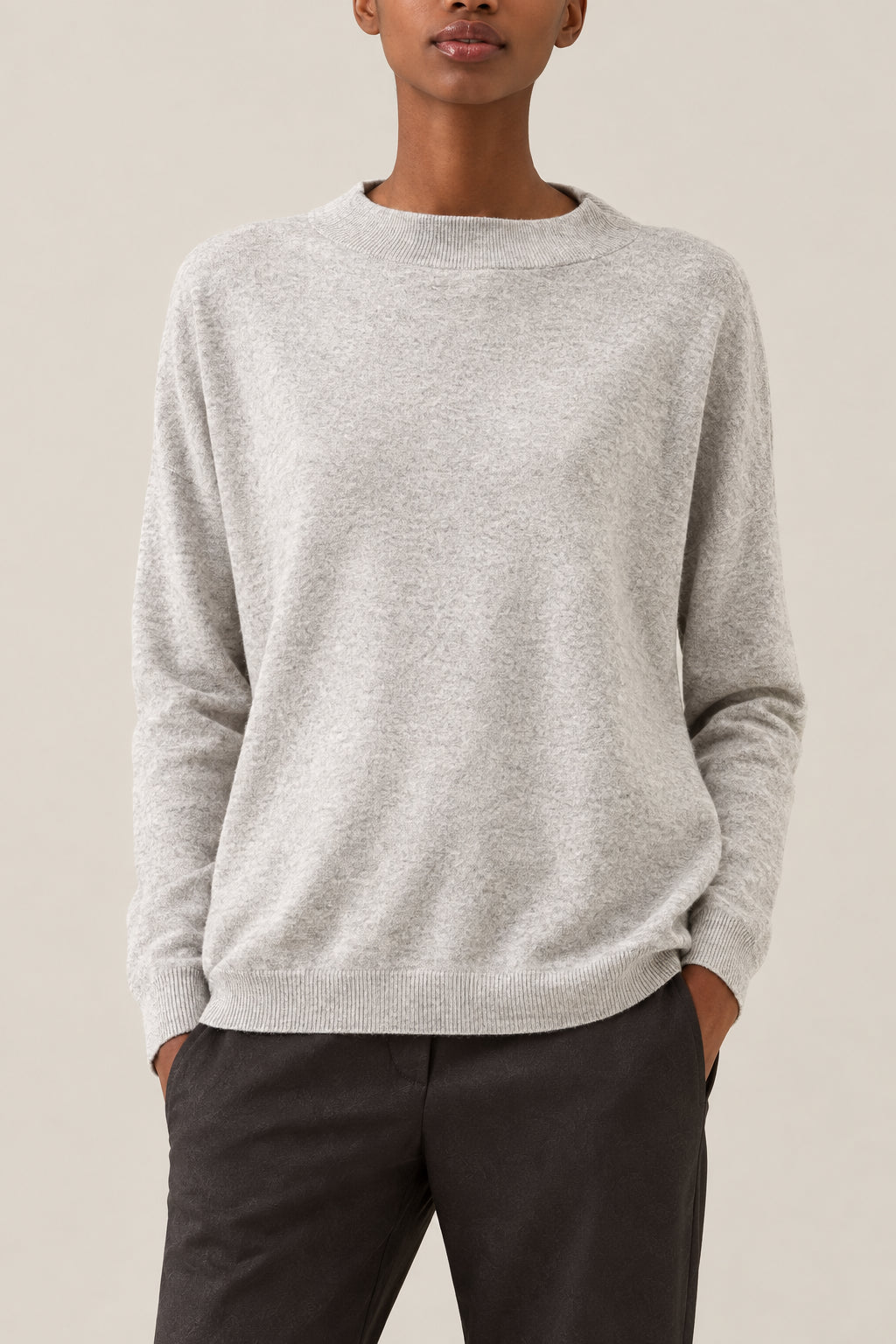 BRUNELLO CUCINELLI WOMEN'S PEBBLE WOOL CREWNECK SWEATER