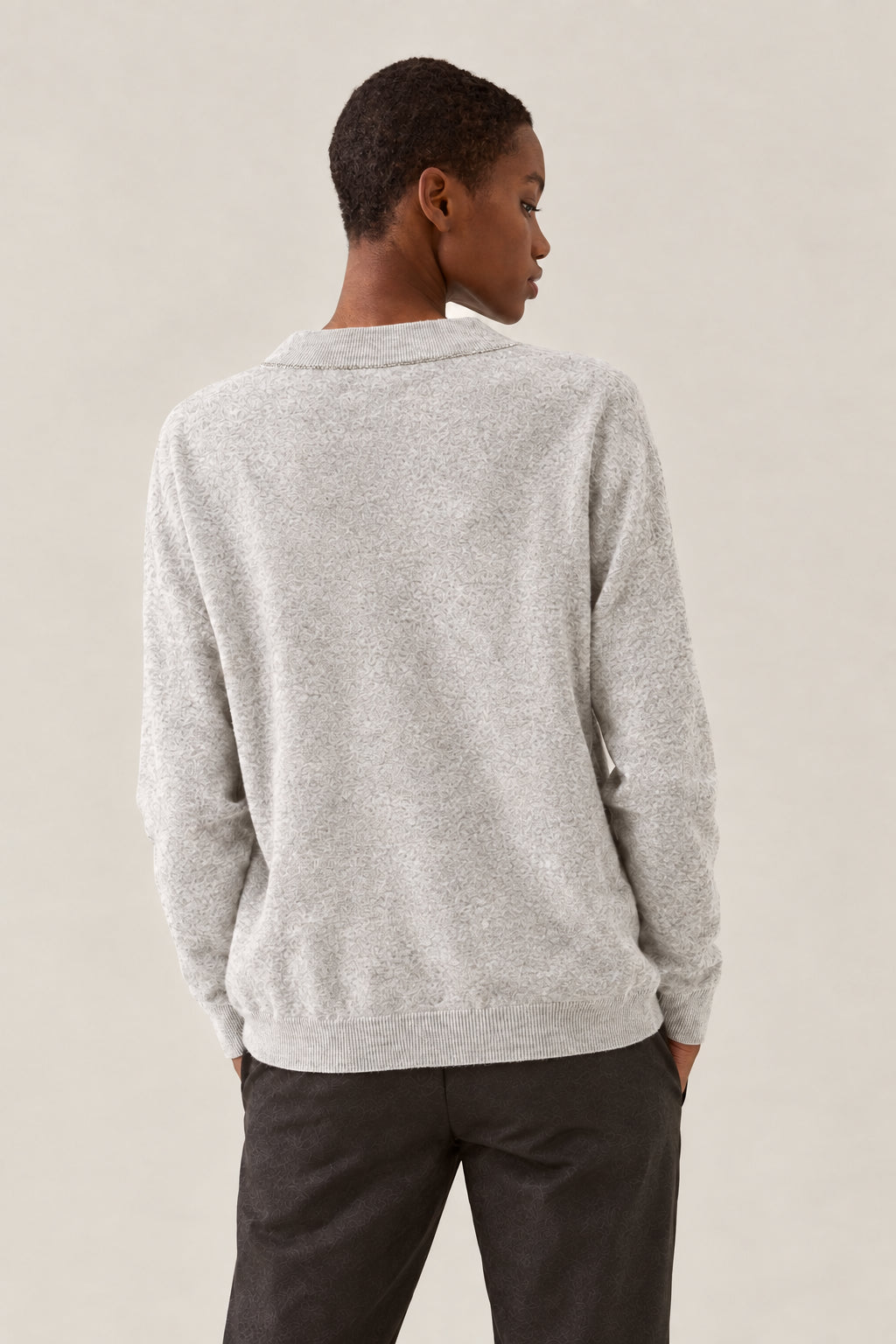 BRUNELLO CUCINELLI WOMEN'S PEBBLE WOOL CREWNECK SWEATER