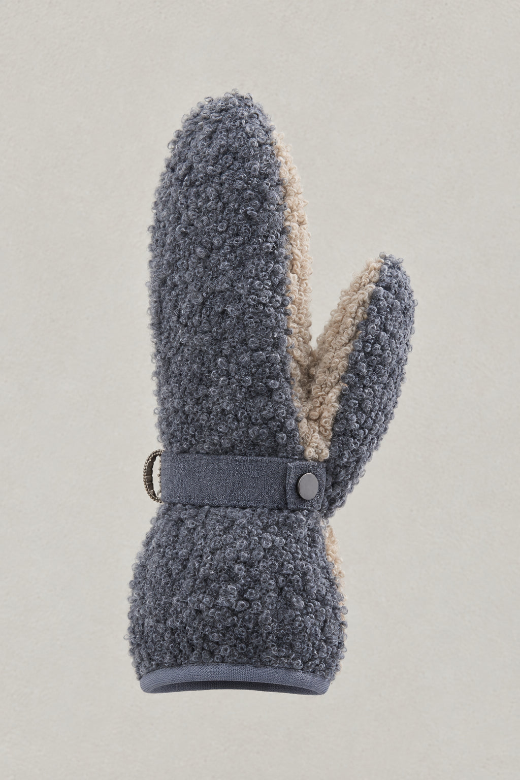 BRUNELLO CUCINELLI WOMEN'S LEAD WOOL BOUCLE MITTENS