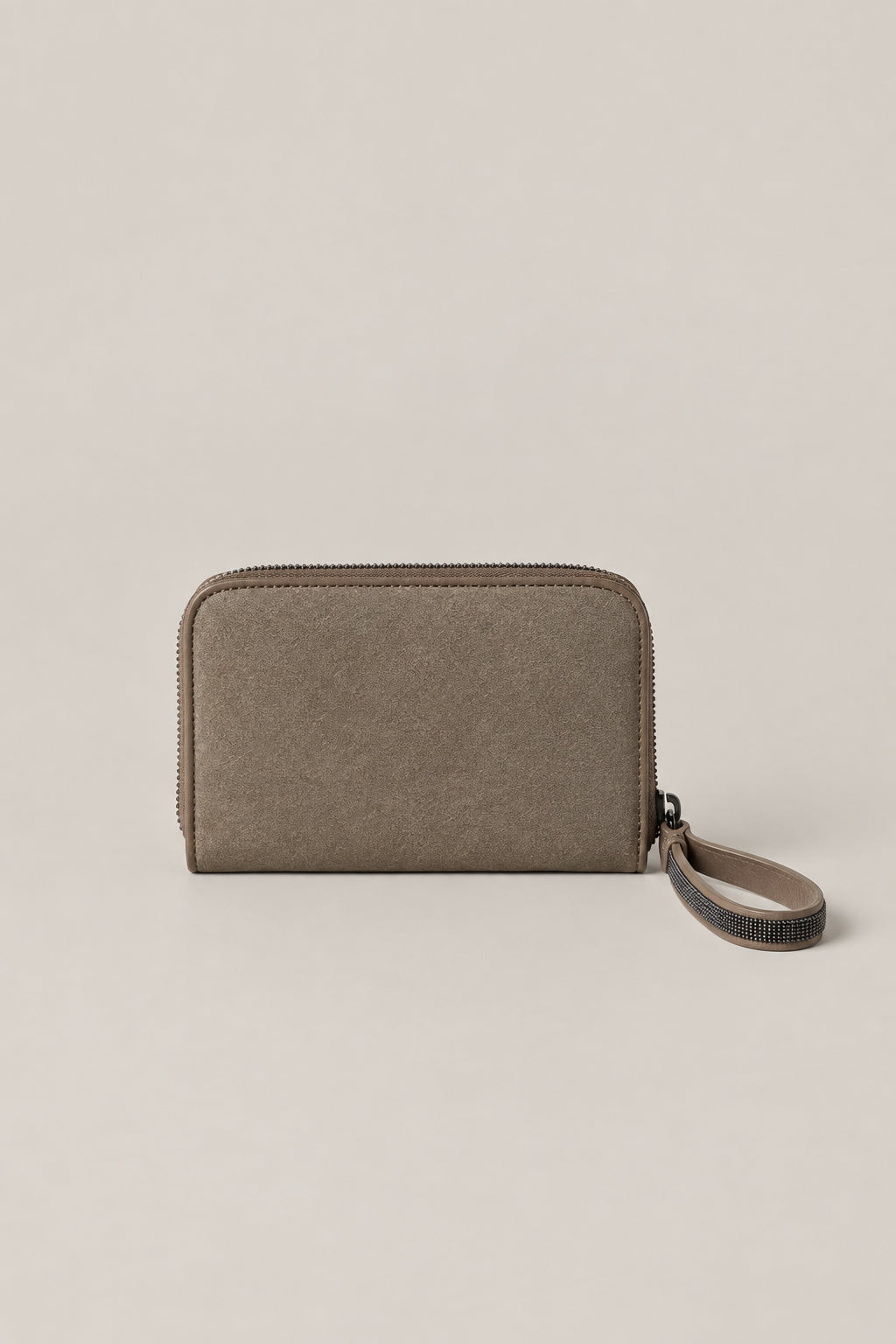 BRUNELLO CUCINELLI WOMEN'S ICE LEATHER ZIP WALLET