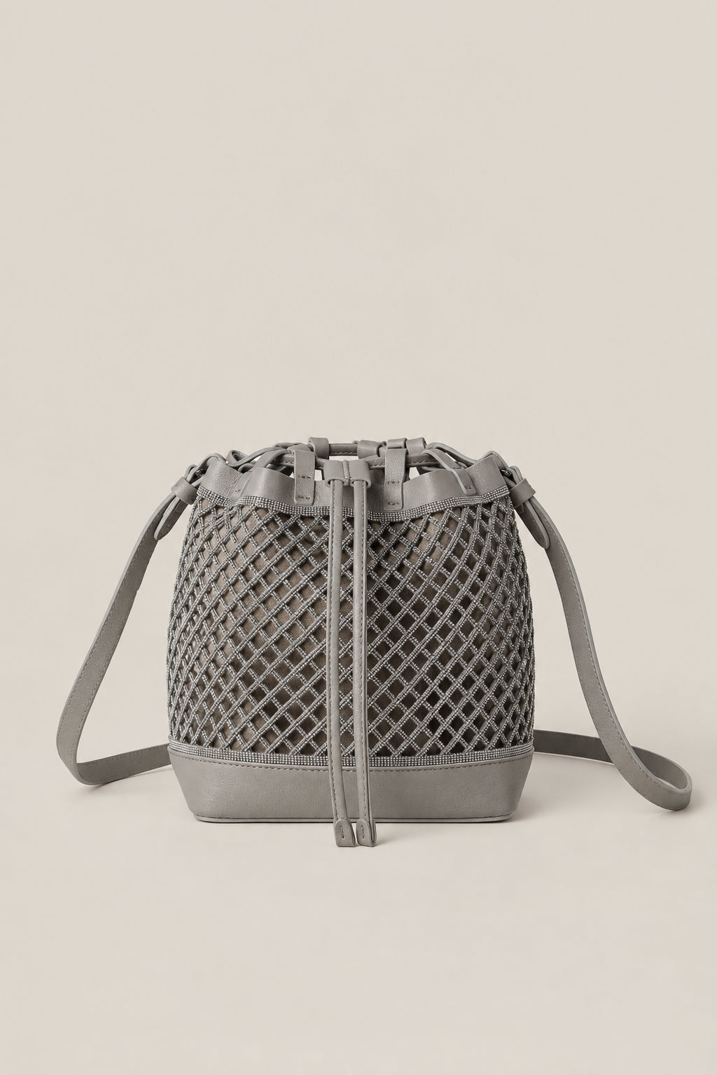 BRUNELLO CUCINELLI WOMEN'S OXIDE LEATHER BUCKET BAG