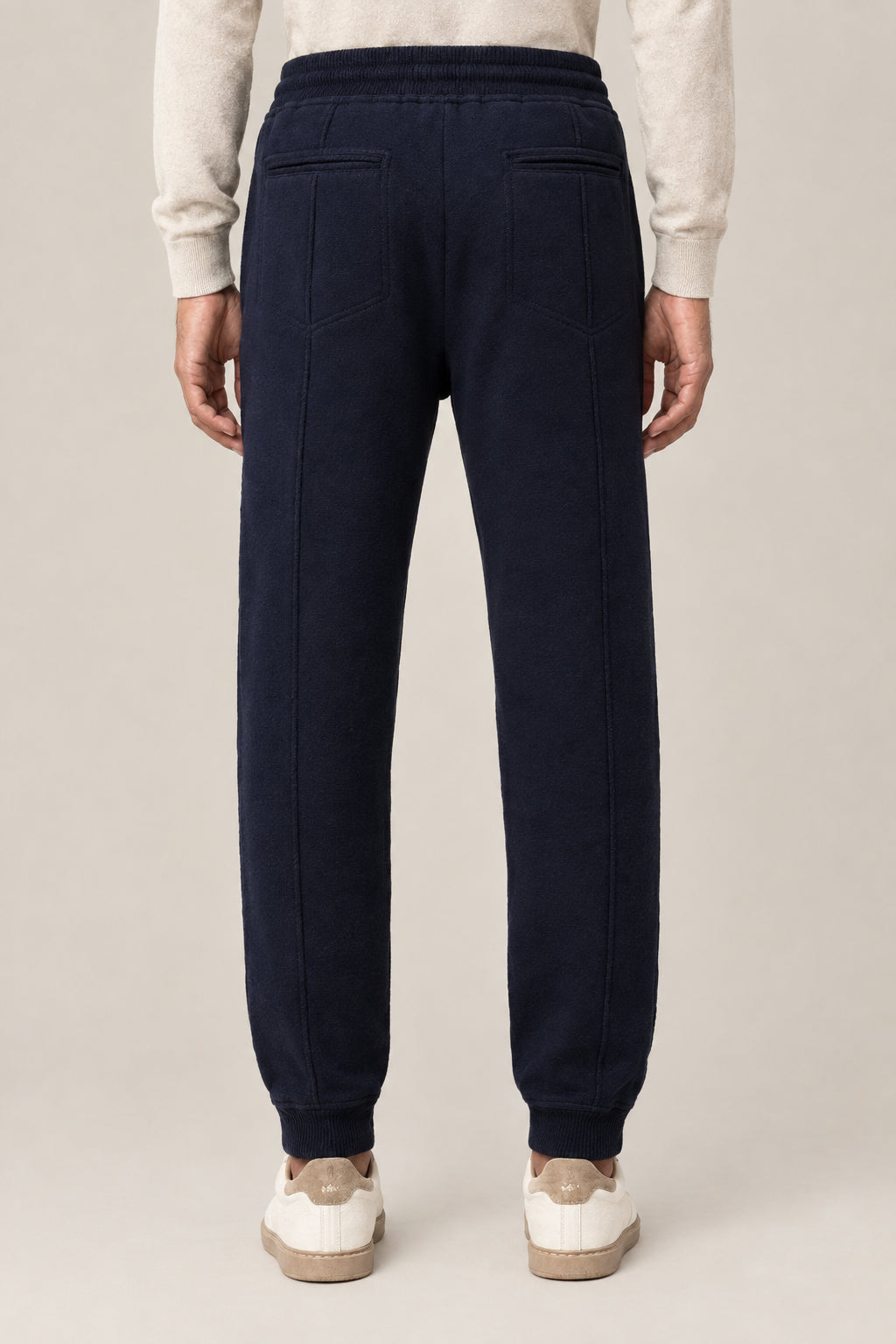 BRUNELLO CUCINELLI MEN'S NAVY DRAWSTRING SWEATPANTS