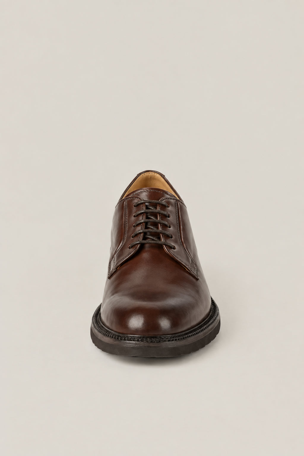 BRUNELLO CUCINELLI MEN'S MUD LEATHER DERBY SHOES