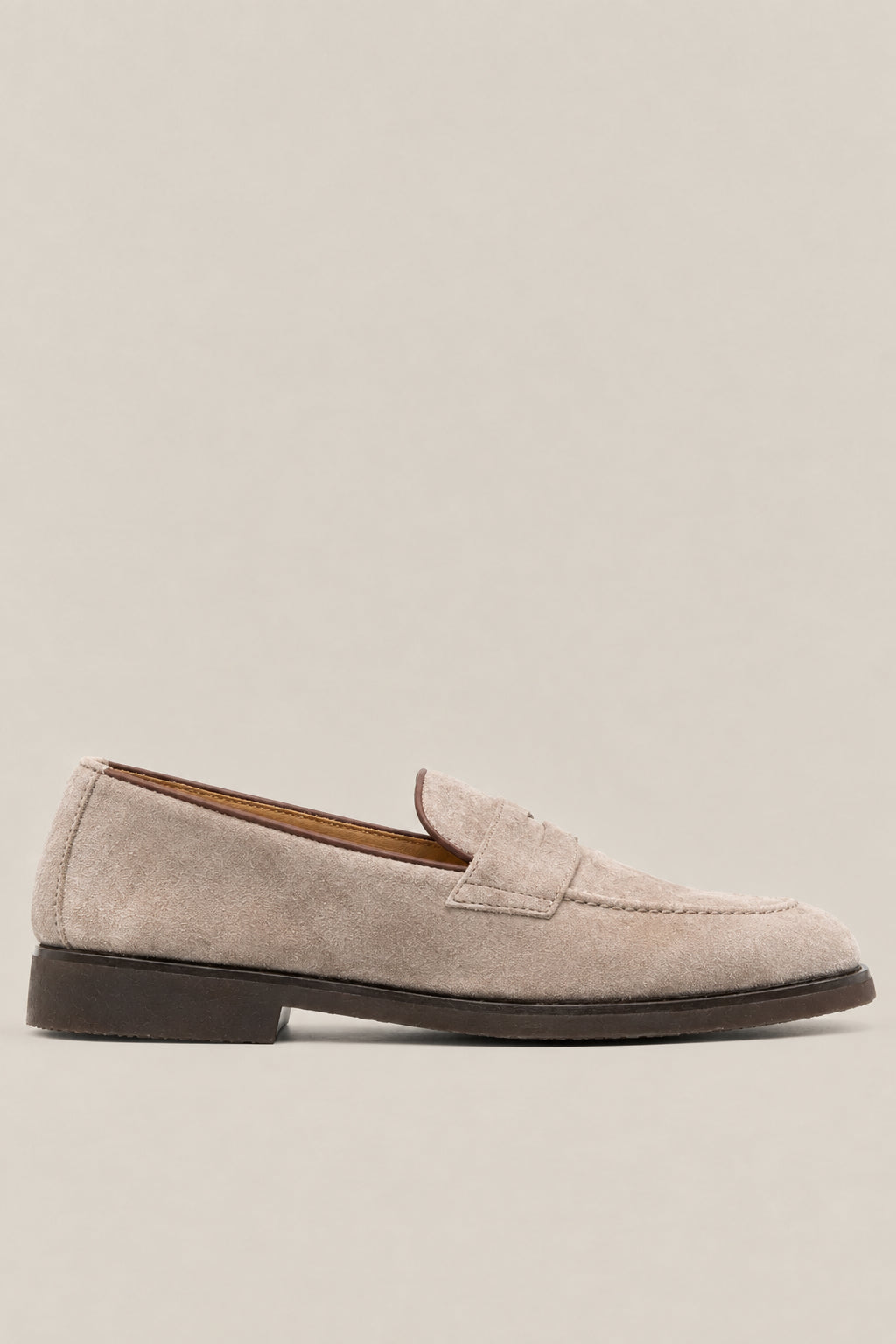 BRUNELLO CUCINELLI MEN'S AVOLA SUEDE PENNY LOAFER SHOES
