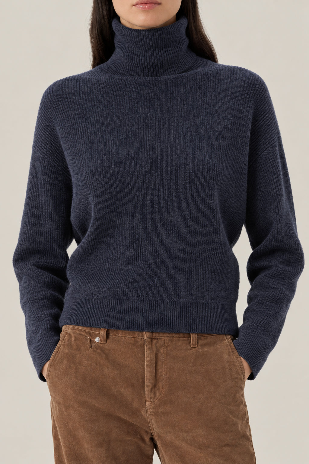 BRUNELLO CUCINELLI WOMEN'S NIGHT WOOL SILK BLEND TURTLENECK SWEATER