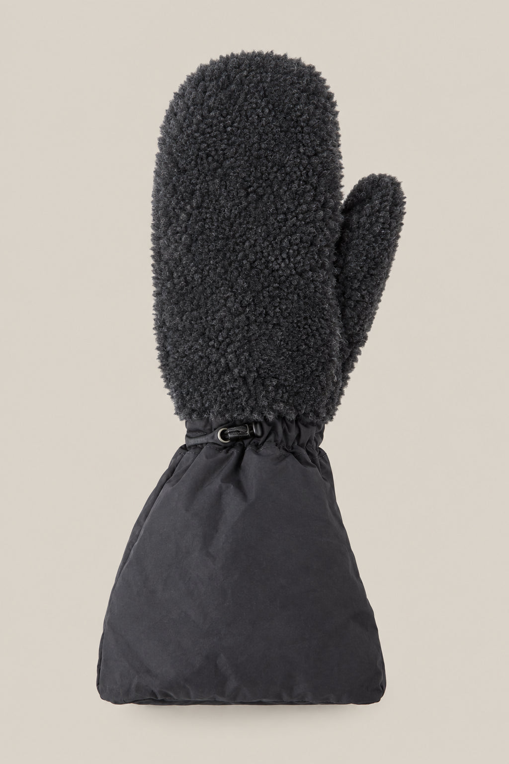 BRUNELLO CUCINELLI WOMEN'S LEAD ULTRABLACK WOOL BLEND MITTENS