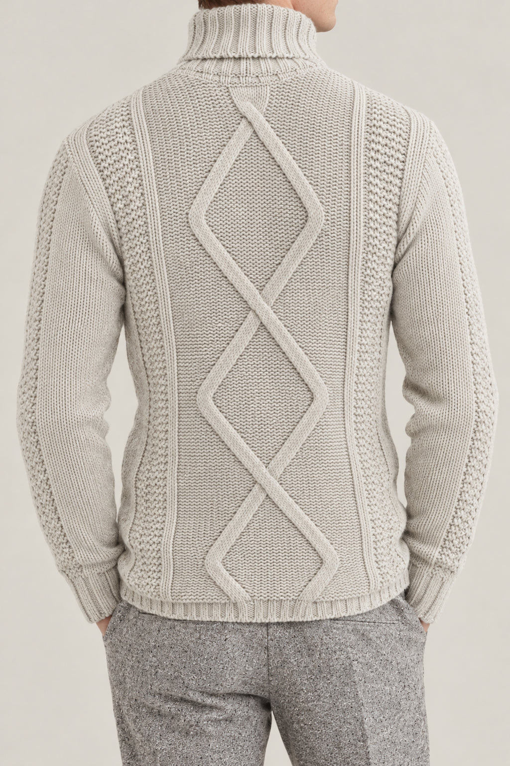 BRUNELLO CUCINELLI MEN'S X NIVAR EXCLUSIVE WOOL TURTLENECK SWEATER