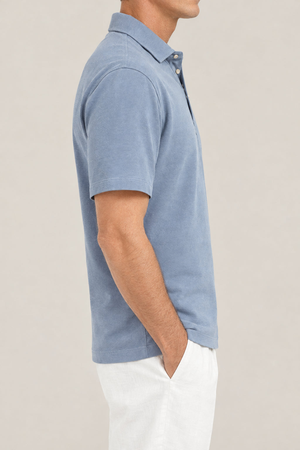 BRUNELLO CUCINELLI MEN'S CELESTIAL COTTON POLO SHIRT