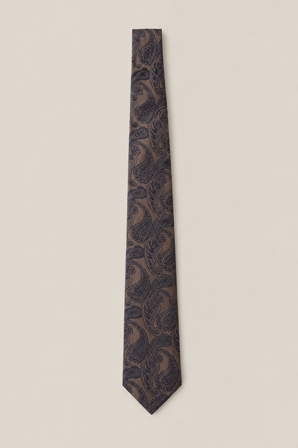 BRUNELLO CUCINELLI MEN'S GARMENT RECOVERY SILK PAISLEY TIE