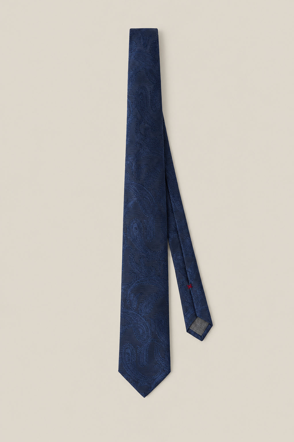 BRUNELLO CUCINELLI MEN'S SAPPHIRE SILK JACQUARD TIE