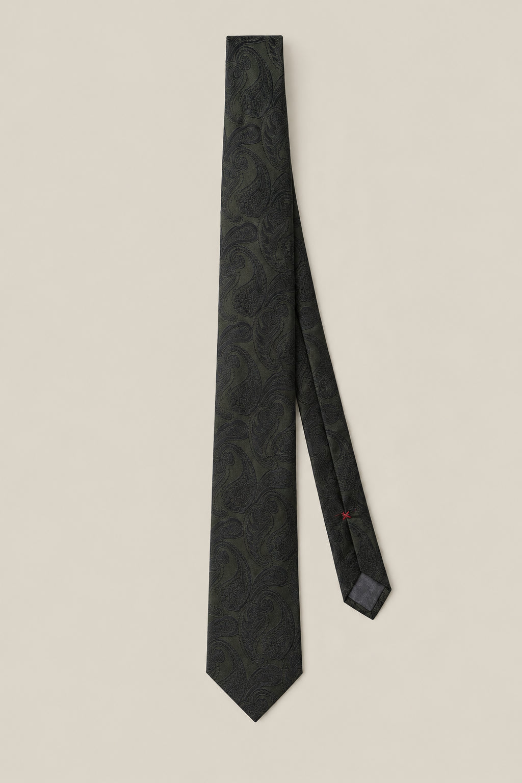 BRUNELLO CUCINELLI MEN'S LEAD AND MILITARY PAISLEY SILK TIE