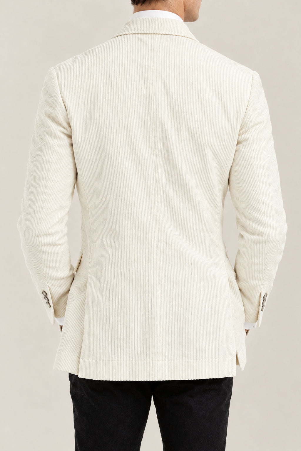 BRUNELLO CUCINELLI MEN'S MILK COTTON CORDUROY BLAZER