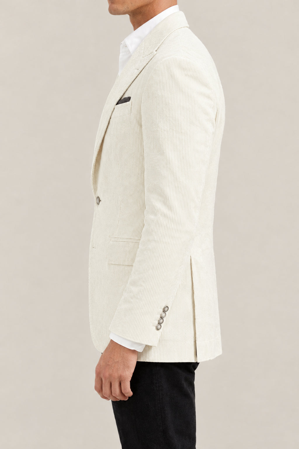 BRUNELLO CUCINELLI MEN'S MILK COTTON CORDUROY BLAZER