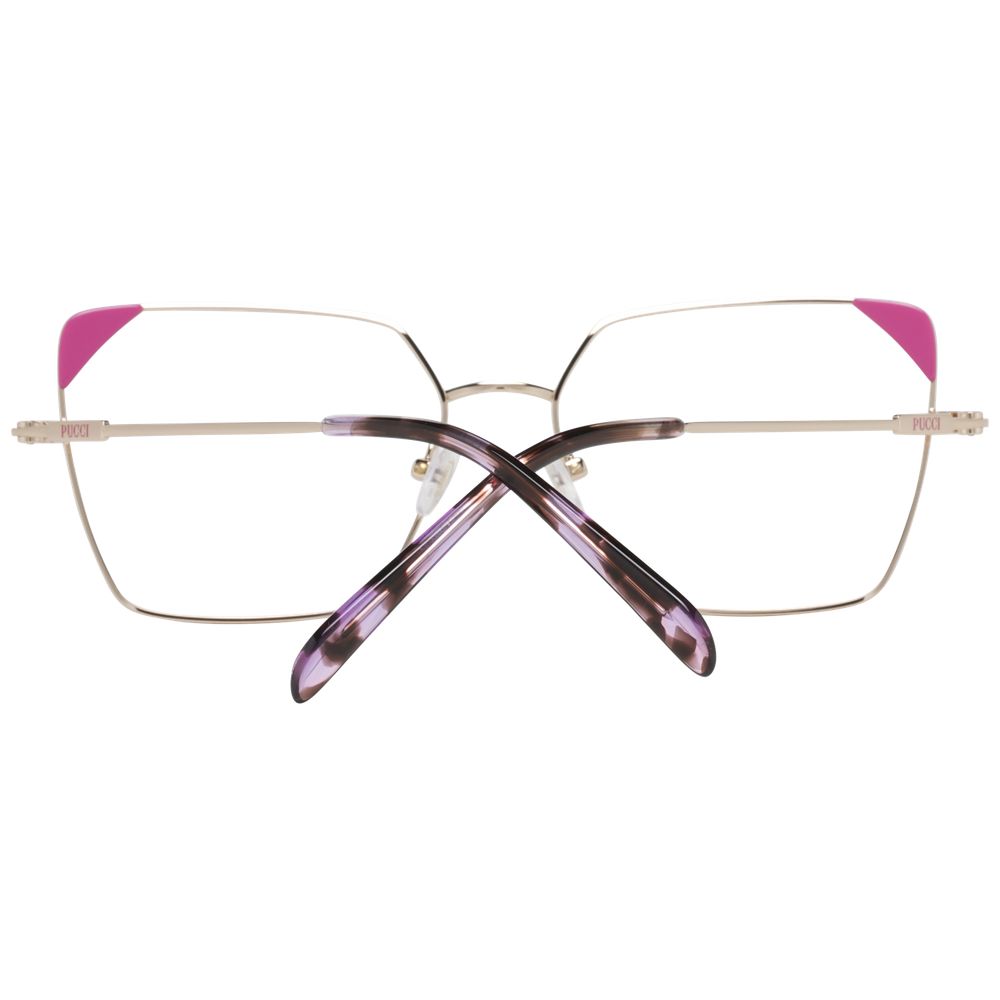 Emilio Pucci Rose Gold Metal & Plastic Glasses (Frames)