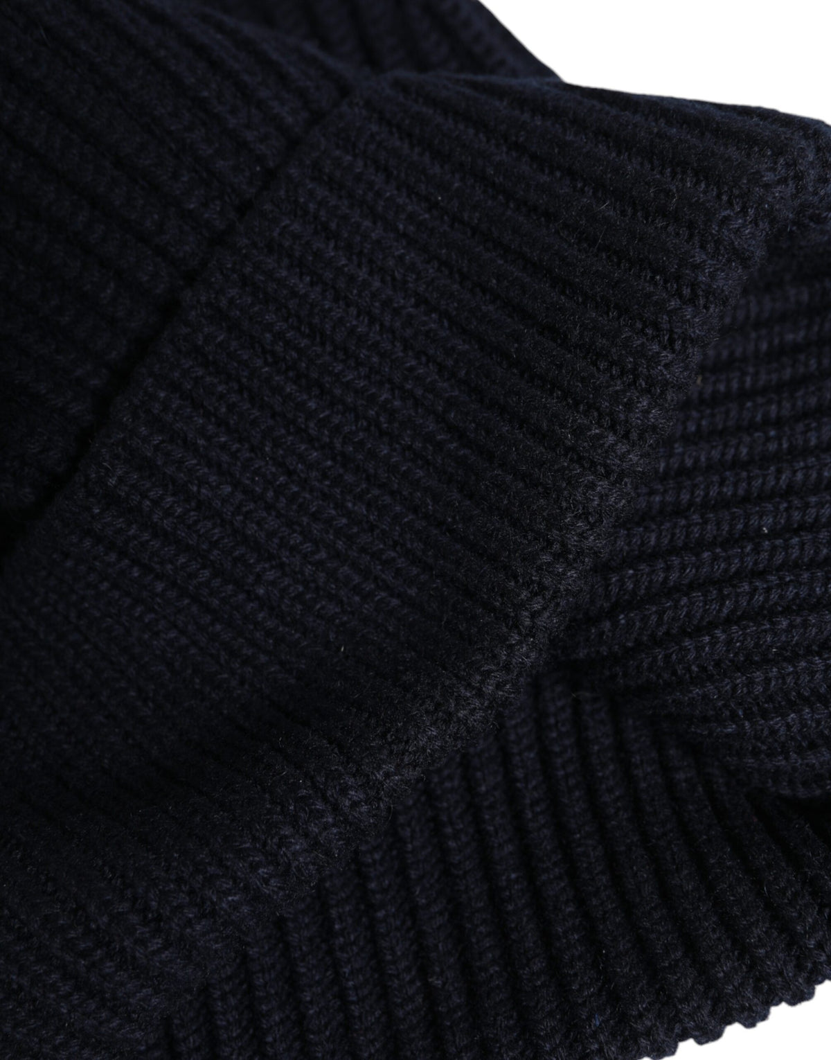 Dolce & Gabbana Blue Cashmere Knitted Winter Beanie Hat