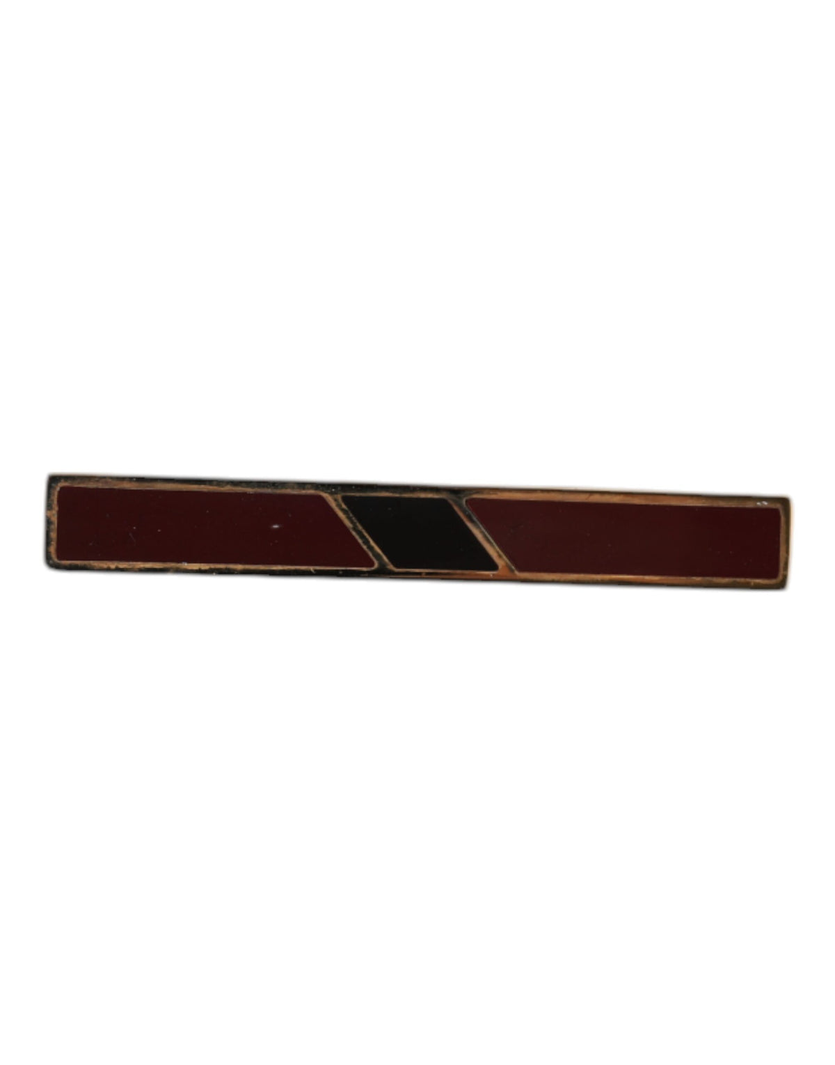 Dolce & Gabbana Multicolor Gold Tone Brass Tie Clip Bar