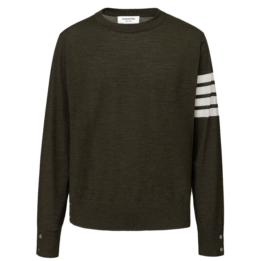 Thom Browne Green Wool Sweatshirt