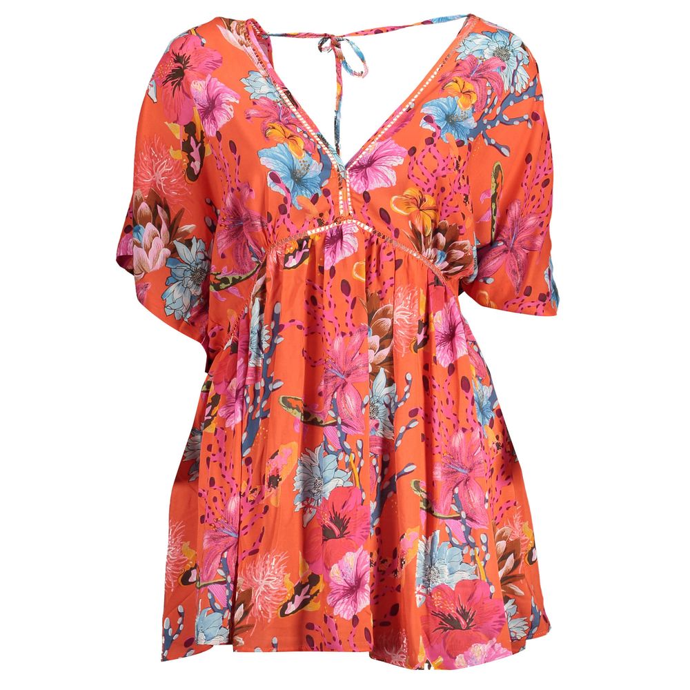 Desigual Rosso Viscosa Womens Dress