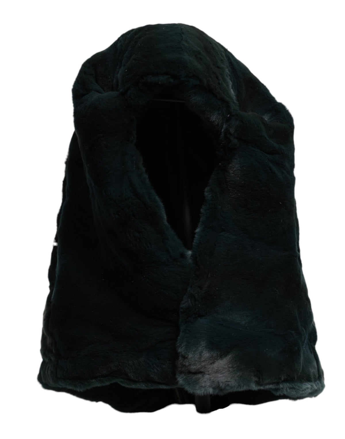 Dolce & Gabbana Black Weasel Fur Womens Beanie Hat