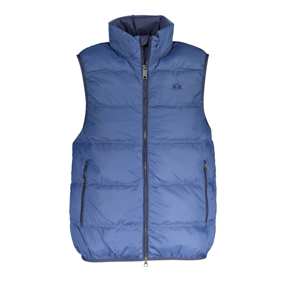 La Martina Blue Polyamide Men's Vest