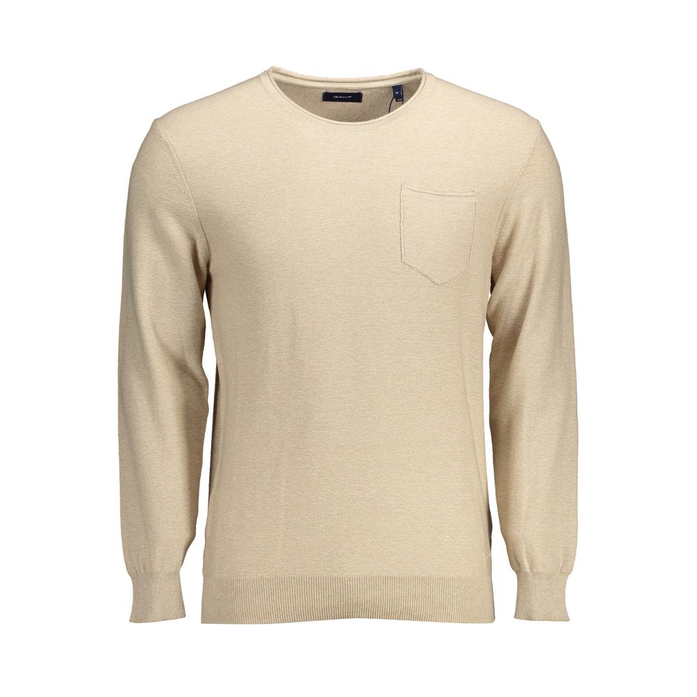 Gant Beige Cotton Men Sweater