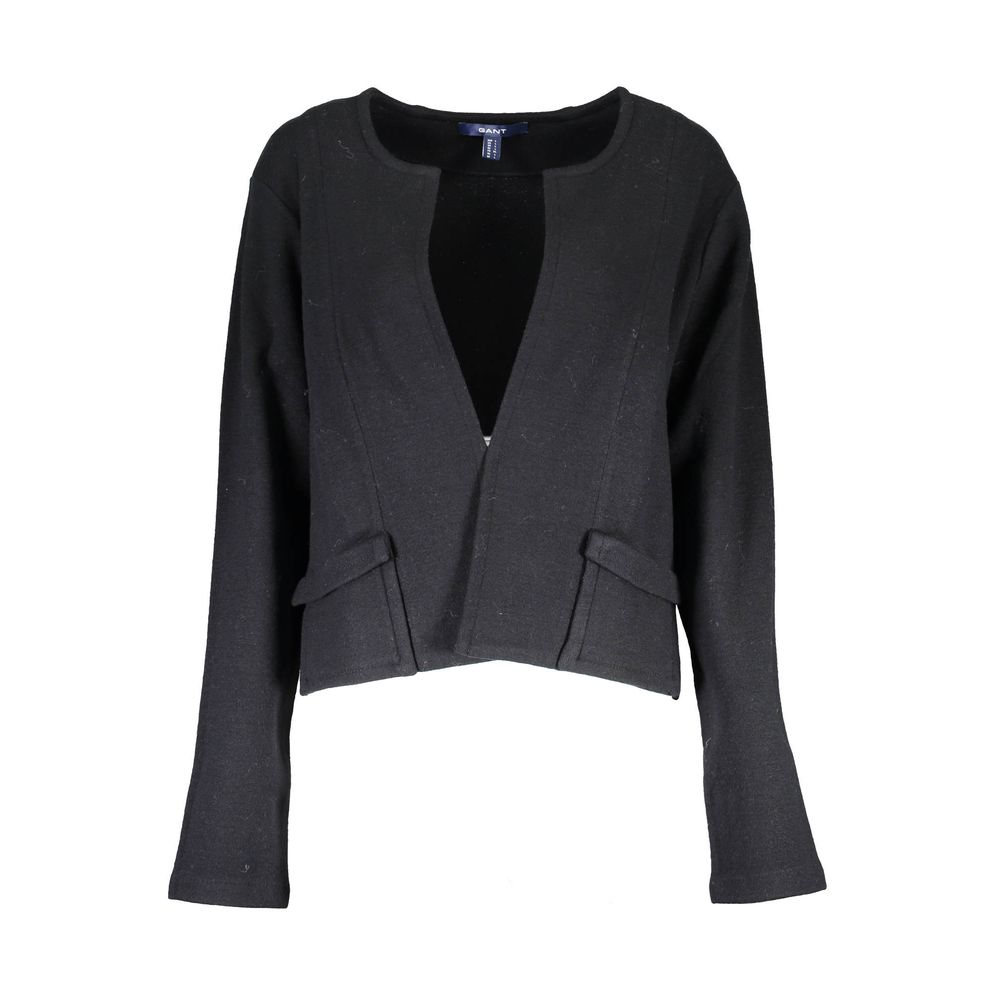 Gant Black Wool Women Cardigan